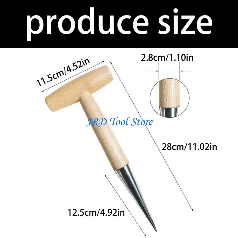 A2UD Hand Dibber,  Dibber, Garden Dibber, Dibber Garden Tool,T-Handle Sow Dibbler for Planting Flowers