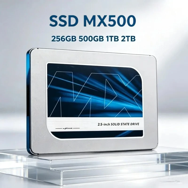 For Crucial Laptop Upgrade MX500 250GB 500GB 1TB 2TB SATA3 2.5 Inch High Speed Internal SSD Solid State Drive for Desktop PC