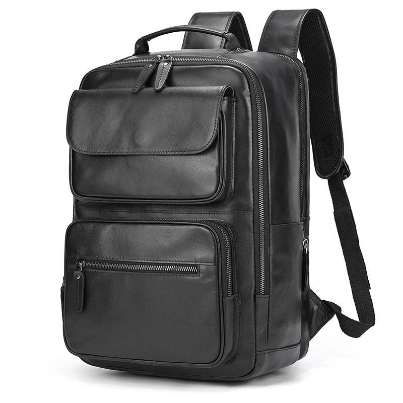 Men's Backpack Genuine Leather Travel Bag Laptop Bag Daypack luxury brand Designer Leather Backpack Vintage Fashion Bagpack Bag