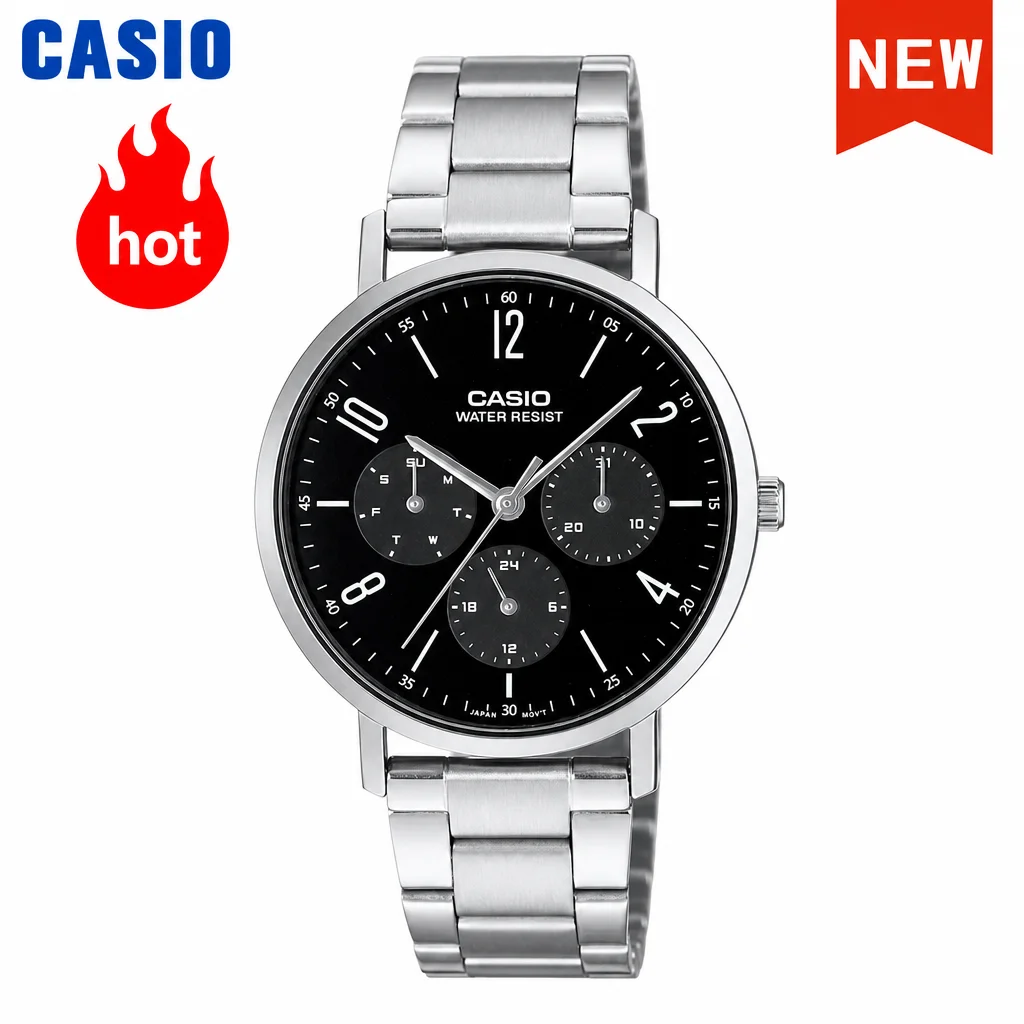 Casio Watch For Men MTP-VT06 Series Analog Quartz Watch with Three-Dial Watch Classic Fashion Watch New 2026 Model