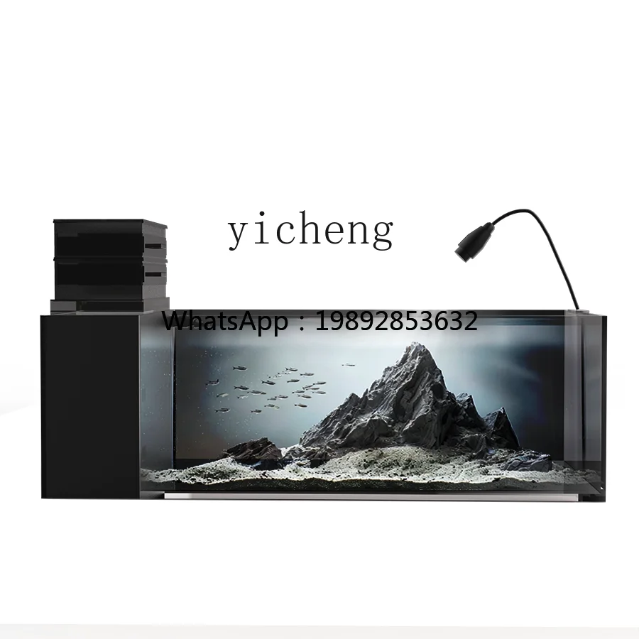 

H3-26 desktop stream ecological fish tank side filter integrated machine ultra-white glass fish tank ecological landscaping