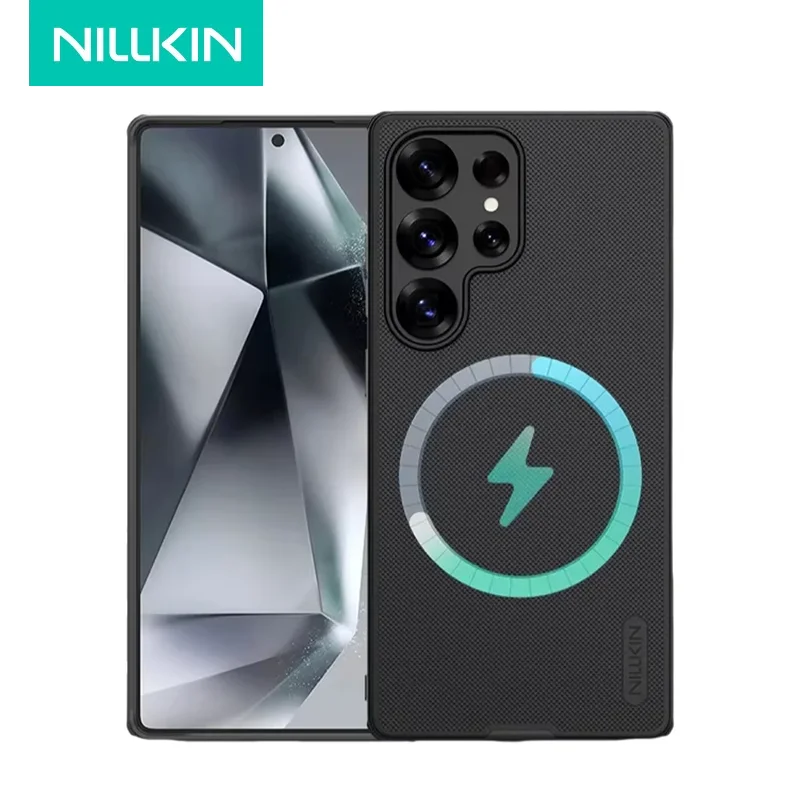 

Чехол Nillkin для Samsung Galaxy S25 Ultra с магнитным матовым щитком, простой ТПУ + ПК, мягкий противоударный защитный чехол для задней панели