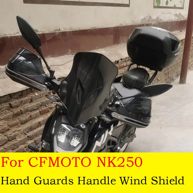 For CFMOTO NK250 NK150 NK400 NK650 Handguards Aluminum Motorcycle Hand Guard Protection Handle Windshield Protector Accessories