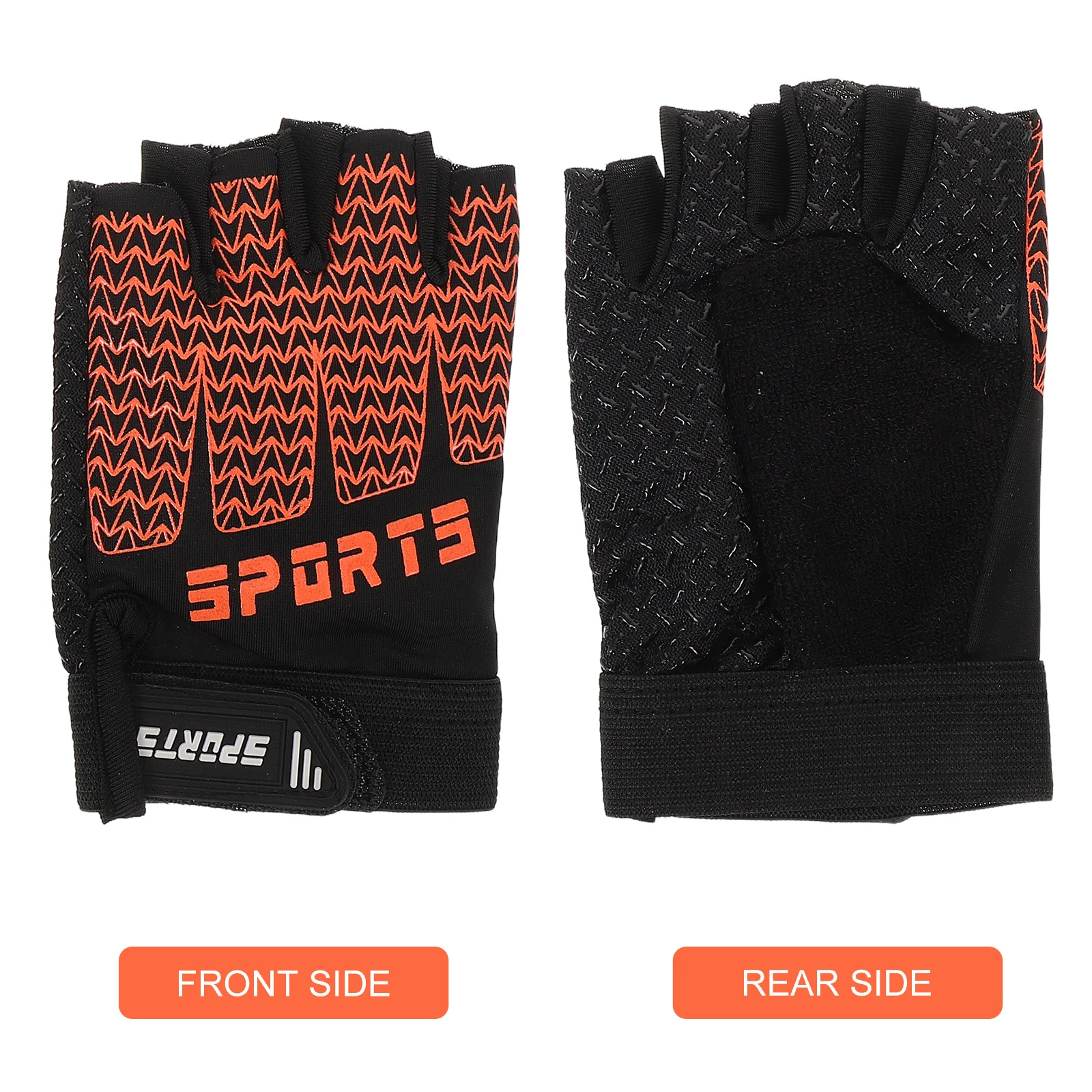 1 زوج نصف اصبع قفازات ركوب الدراجات تنفس عدم الانزلاق مبطن أصابع الدراجة قفازات الجبلية نصف اصبع قفاز