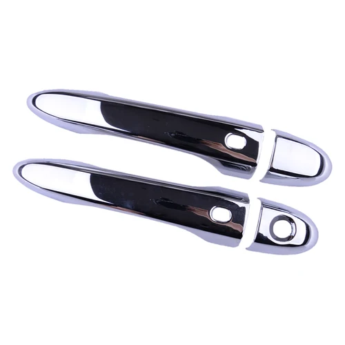 Imagen 2 del producto Cubierta de manija de puerta lateral Exterior, tapa de bisel embellecedora, ajuste inteligente sin llave para Fiat 500X SUV 2016-2020 2021 2022 2023, ABS cromado