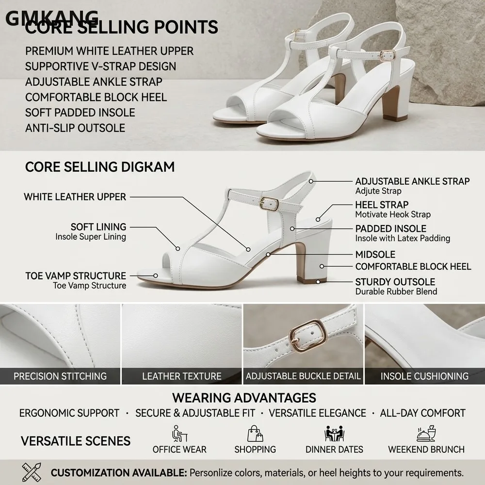 26SS Women’s T-Type Platform Sandals, Thick Heel Open Toe Casual Chunky Shoes, Soft Cushion Comfortable Everyday Walk