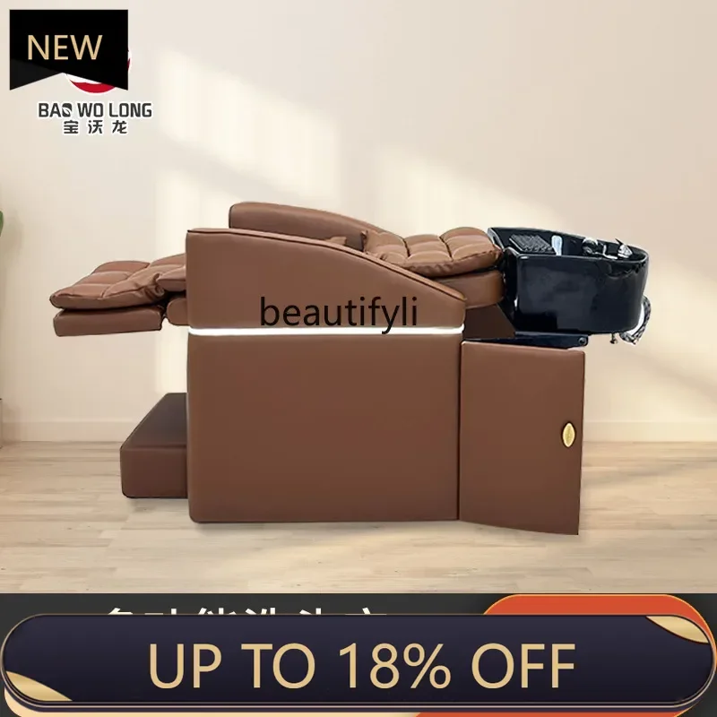 

Z189 Multifunctional electric massage bed Customized head treatment bed Beauty salon Hair care Hidden shampoo basin Small apart