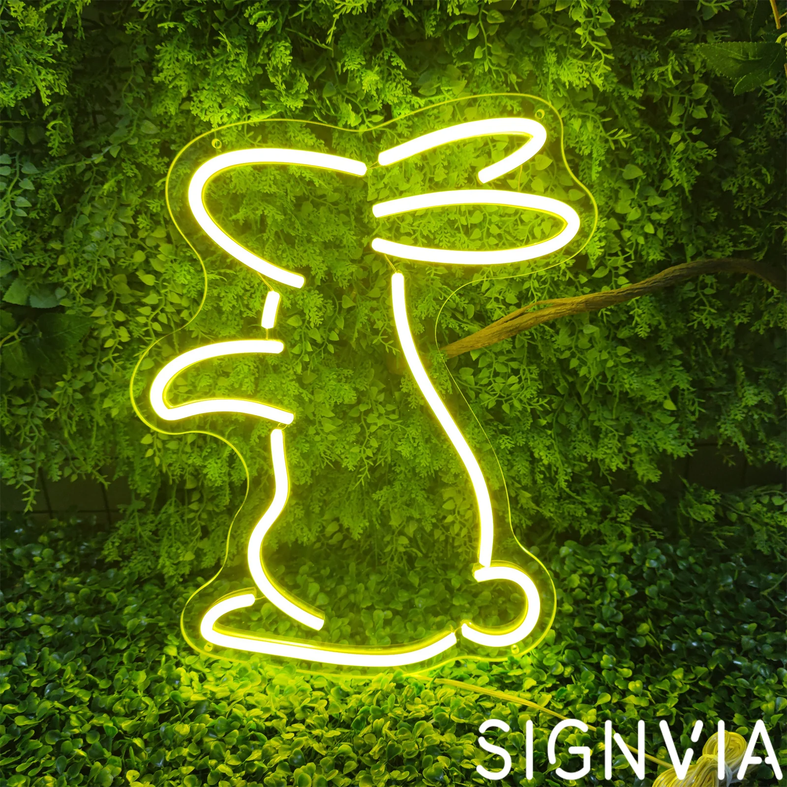 Imagem -03 - Led Neon Light Sign para Decoração de Parede Modelagem Lâmpada Arte Sinais Coelho Baleia Pato Peixe Quarto Festa Festival Loja 5v