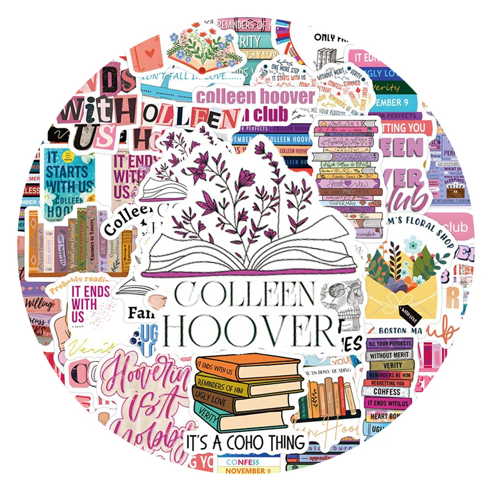 10/30/60 قطعة الكرتون كولين هوفر كتب ملصقات مضحك الكتابة على الجدران الشارات DIY بها بنفسك سجل القصاصات المحمول الأمتعة الدراجة لاصقة تزيين لعبة #1