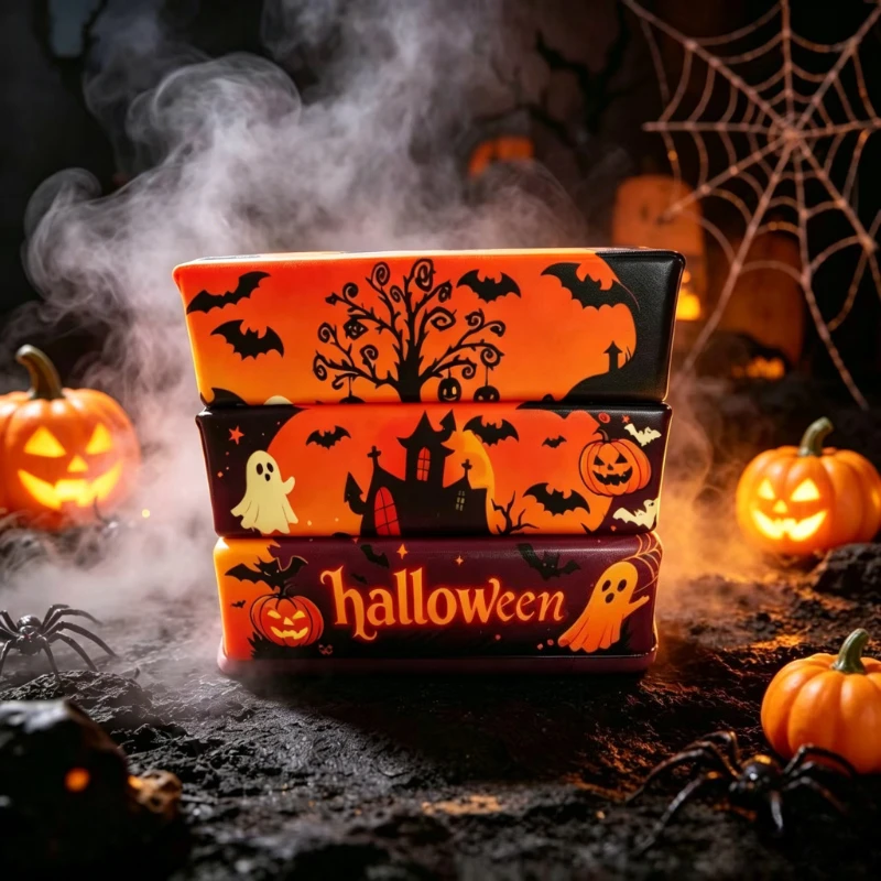 Juguete Antiestrés de Jabón Blandito Edición Especial Halloween, Bola Blandita Simulada de Mantequilla para Aliviar el Estrés, Regalo Relajante para Fiestas