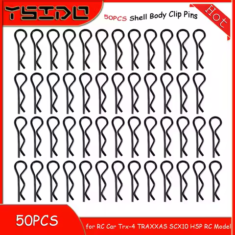 50PCS RC Car Shell Body Clips Pins Housing Latch R-type Buckles Fixed for RC Car Trx-4 TRAXXAS SCX10 HSP RC Model Accessories