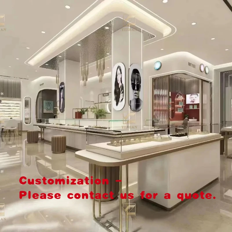 custom.High Quality Wooden Eyewear Store Display Cabinets and Metal Retail Showcases Furniture Retail Store