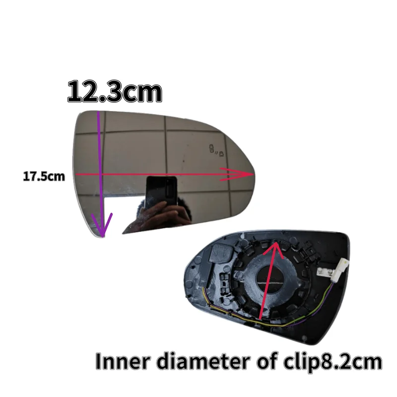 87611-F2030 2016-2018  for Hyundai Elantra AD rear view lens glass mirror reversing mirror  blind spot monitoring