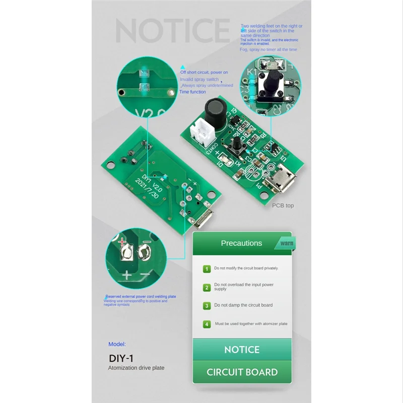 5 قطعة 16 مللي متر 20 مللي متر 1.5-2 واط جهاز تكوين ضباب بالموجات فوق الصوتية البخاخة محول البخاخة فيلم لوحة اكسسوارات المرطب طوق من المطاط