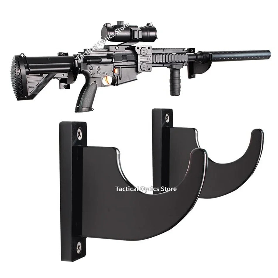 Wall-mounted Gun Display Stand Rifle Airsoft Shotguns Storage Rack Acrylic Hanger Hook for Weapons Support Bow Sword Holder