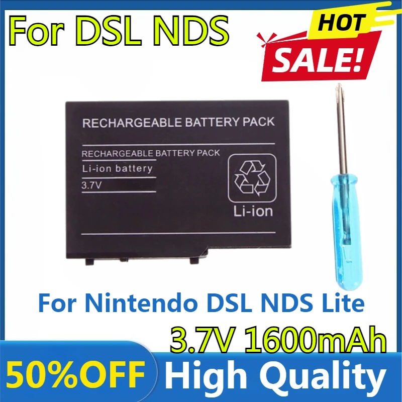 

New High Quality Replaceable 1600mAh DSL NDS DSLNDS Battery for Nintendo DSL NDS Lite NDS DS Lite NDSL DSL