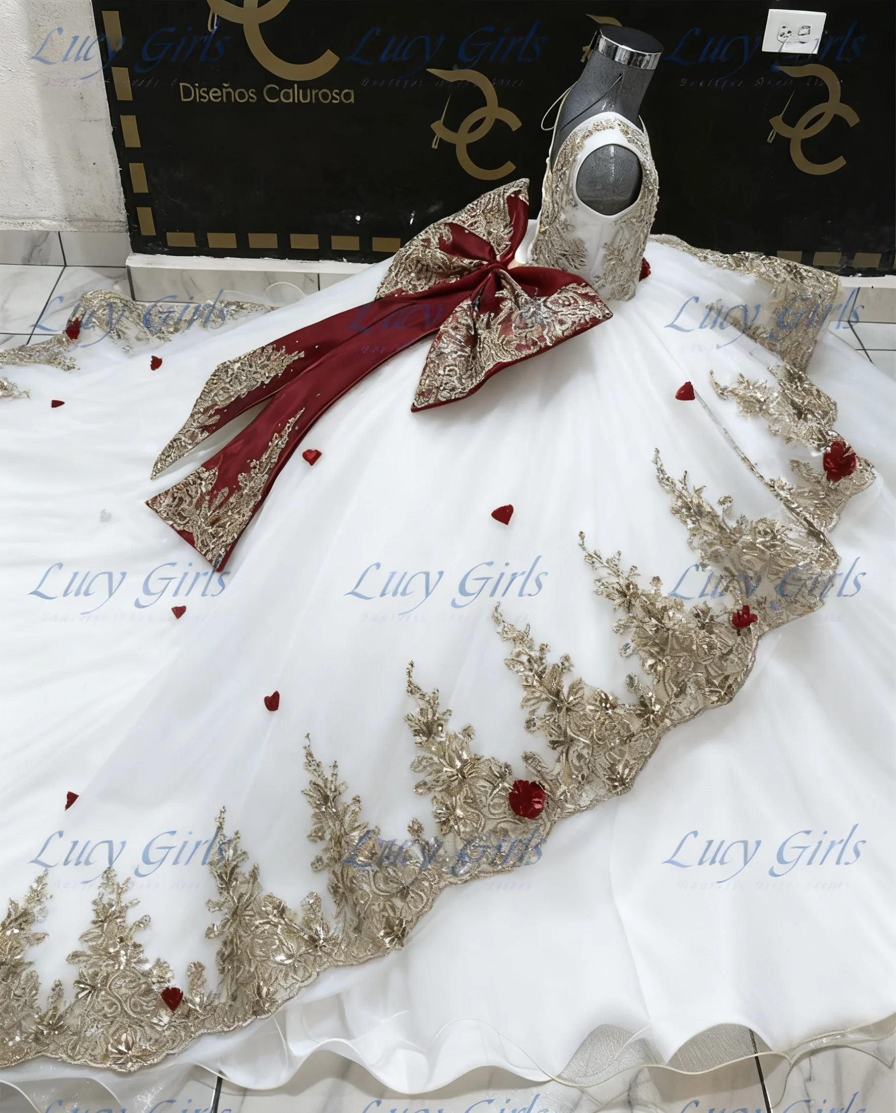 Quality Luxury Yellow Tulle Fluffy Flower Girl Dress With Gold Applique Wedding Dresse Kids Birthday Party Evening Ball Gown image 6