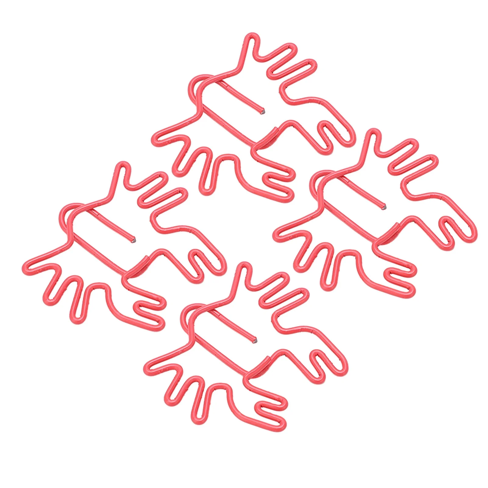 100Pcs Kids Paper Clips Crab Style Metal Exquisite Color Wide Application Cute Paper Clips for Office School Home