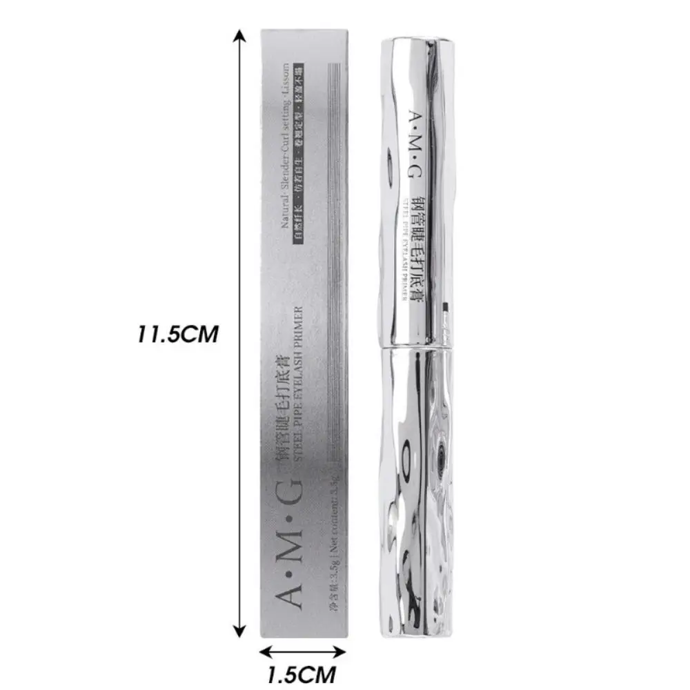 New Small Steel Tube Mascara 3D Silk Fiber Natural Black Eyelash Primer Non Smudging Long-lasting Eyelash Extension Cosmetics