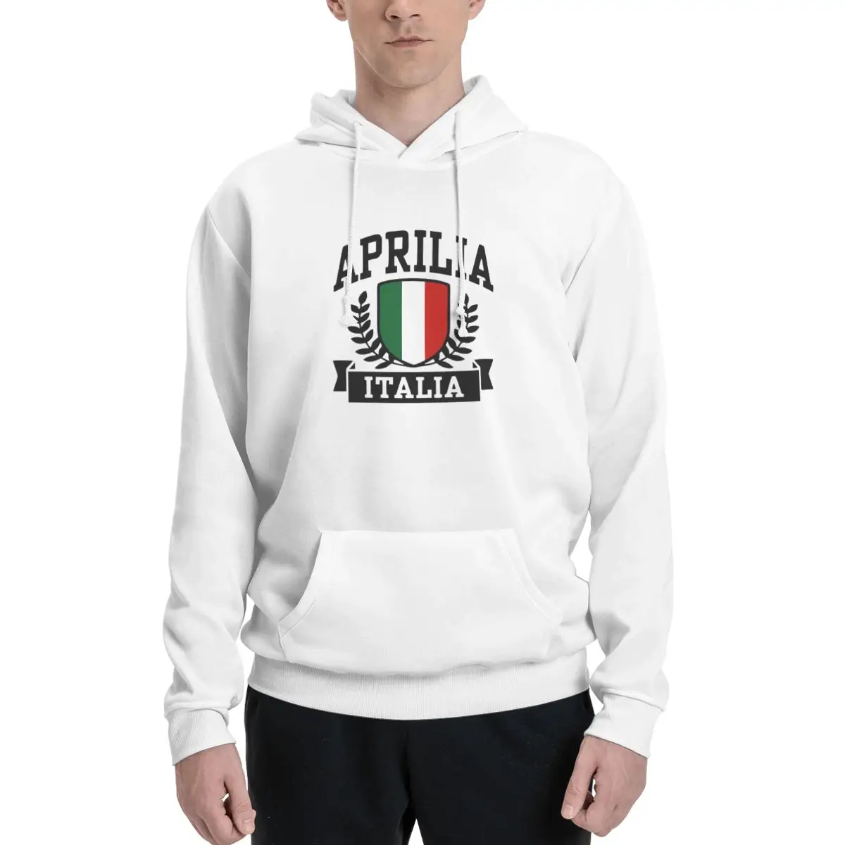 Aprilia Mann Kleidung Street Style Fleece Sweatshirts Herbst Casual Hoodies Modische Rundhals Pullover