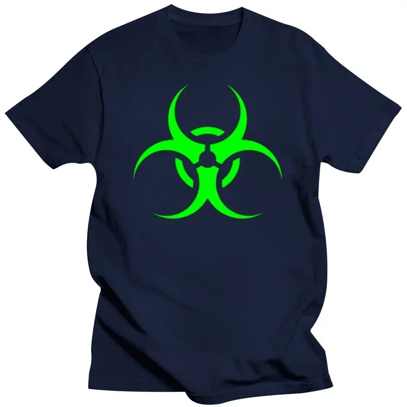 Mens New  Clothing Summer Funny Biohazard Symbol Tshirt Men 100% Cotton Women Tshirts O Neck Plus Size S-5xl