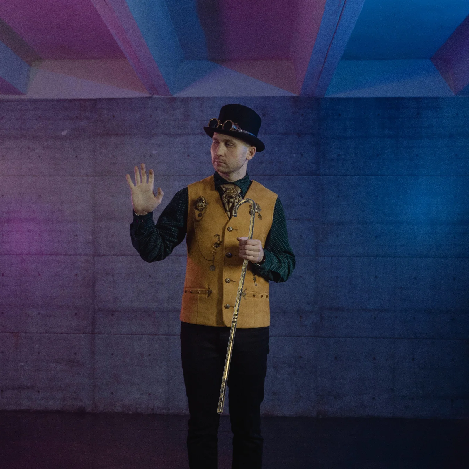 

Plastic Dance Cane Crutch Halloween Cosplay Stage Performance Party Decorations Magician Costume Jazz Belly Dancing Walking Cane