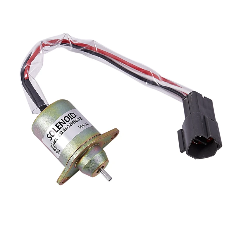 3X 12V Flameout Solenoid Valve 1503ES-12S5SUC12S 119233-77932 Is Suitable For Kubota Yangma