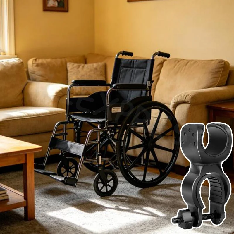 Crutches Stick Bracket 360 Degree Rotation Wheelchair Stick Rack Cane Holder