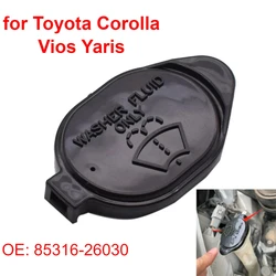 Windshield Wiper Washer Fluid Reservoir Tank Bottle Cap Lid Cover 8531626030 for Toyota Corolla Vios Yaris RAV4 Highlander Black