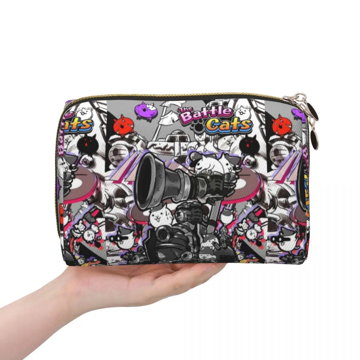 Battle Cats - Siege Engine Women Cosmetic Bag Travel Makeup Organizer Pouch Toiletry Storage Dopp Kit Case