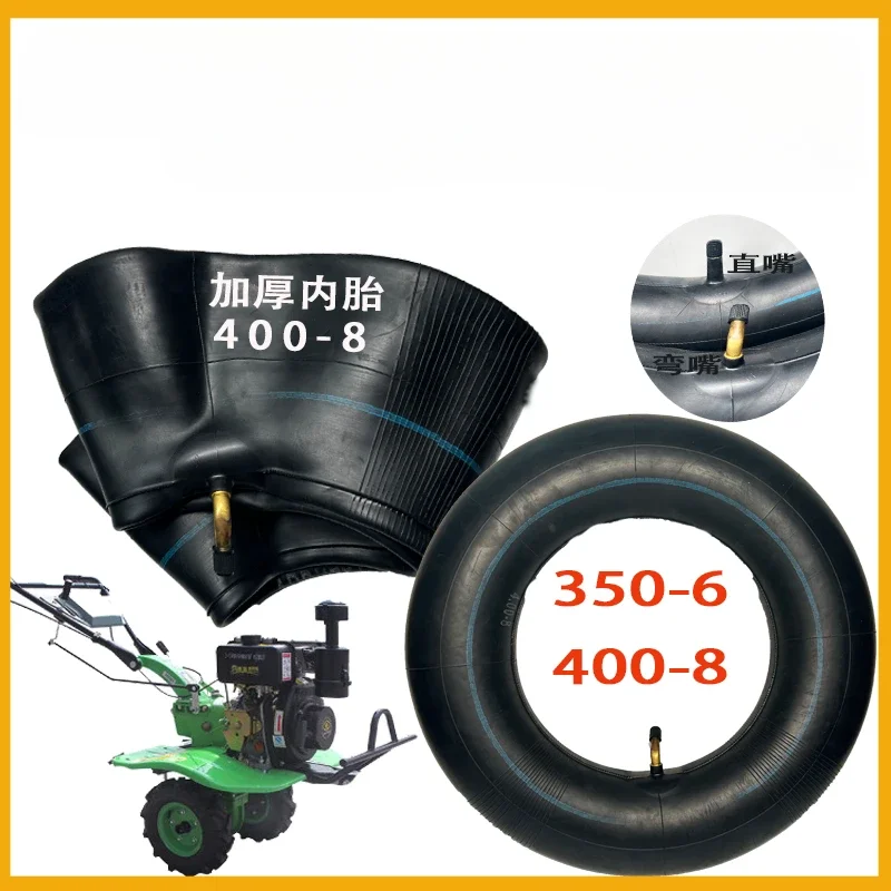 400-8 350-6 micro tiller inner tube tyre rubber walking wheel for Honda Gasoline and diesel rotary cultivator farming machine