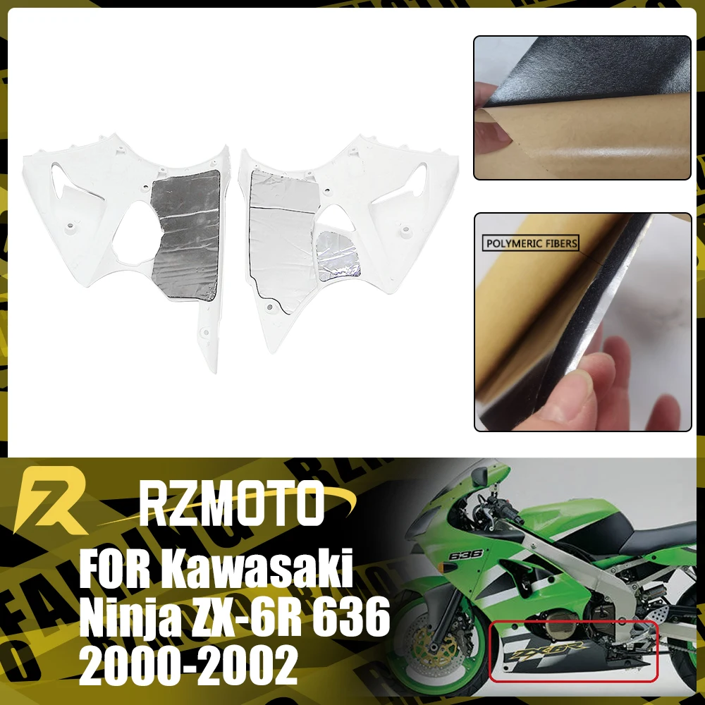 

For Kawasaki Ninja ZX-6R 636 2000-2002 Motorcycle Protective Heat-Insulating Film ABS Fairing Professional Heat Shield