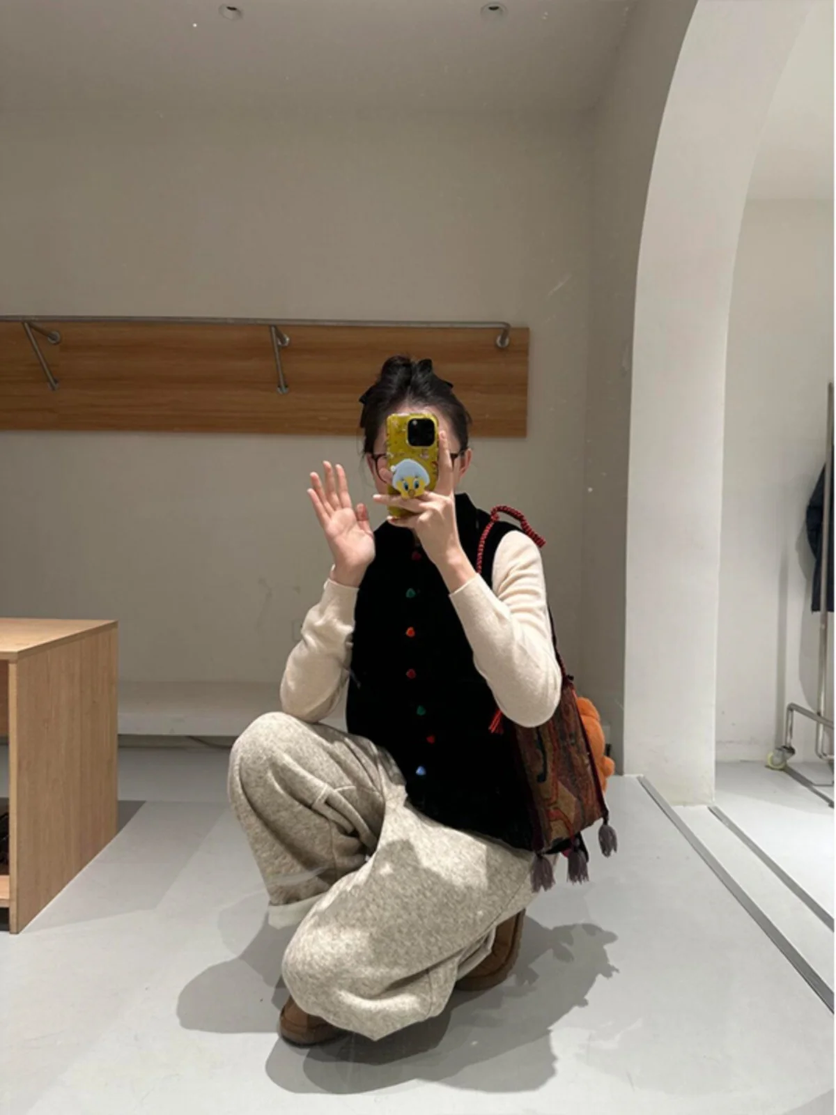 Faionable المخملية سترة Jaet المرأة الخريف الشتاء جديد Sle الصينية الوطنية Sle الوقوف طوق طبقات ملابس خارجية