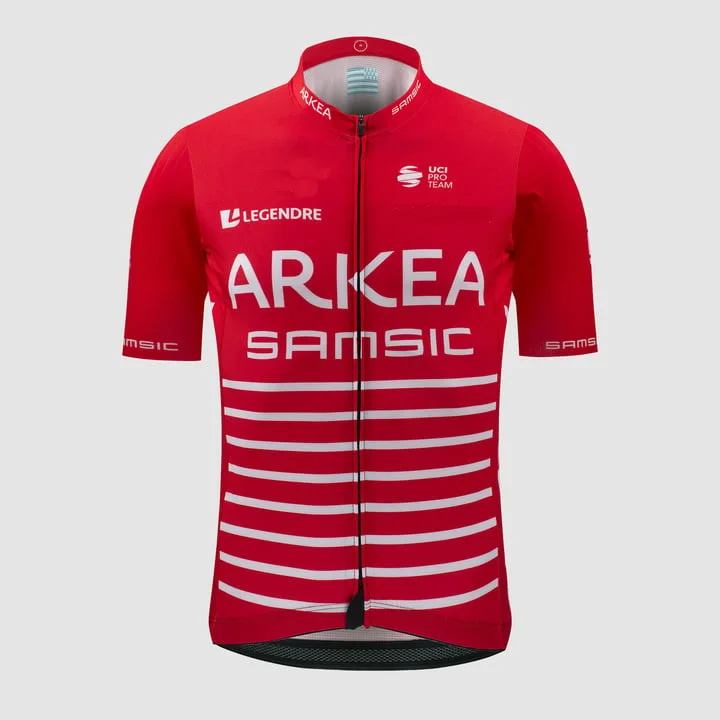 LASER CUT 2022 ARKEA SAMSIC Team RED SHORT SLEEVE CYCLING JERSEY SUMMER CYCLING WEAR ROPA CICLISMO+BIB SHORTS