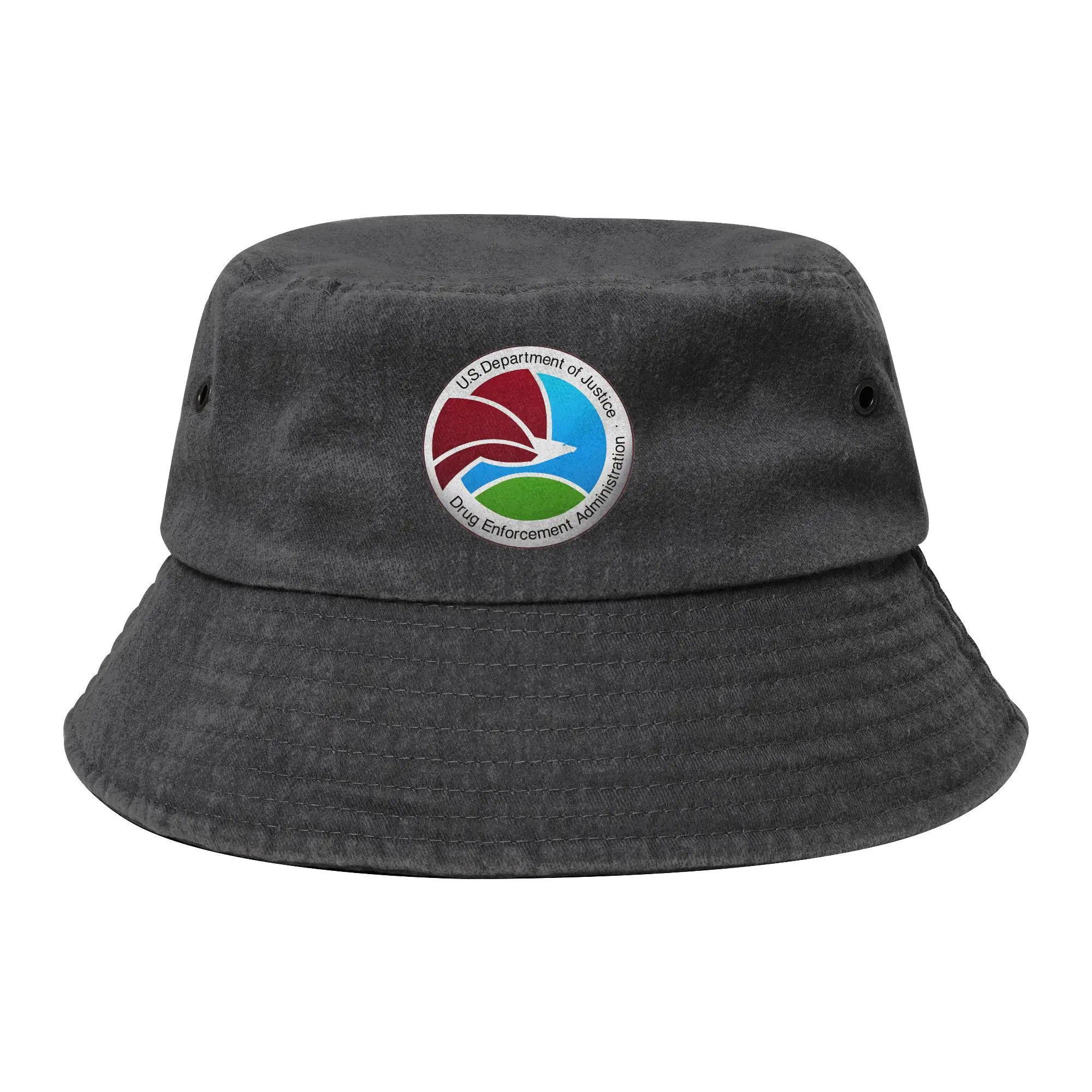 DEA US Federal Interdiction Agency Merch Bucket Hat Trendy Men Women Distressed Washed Hot Sun Hat Bob Fishing Fisherman Hats