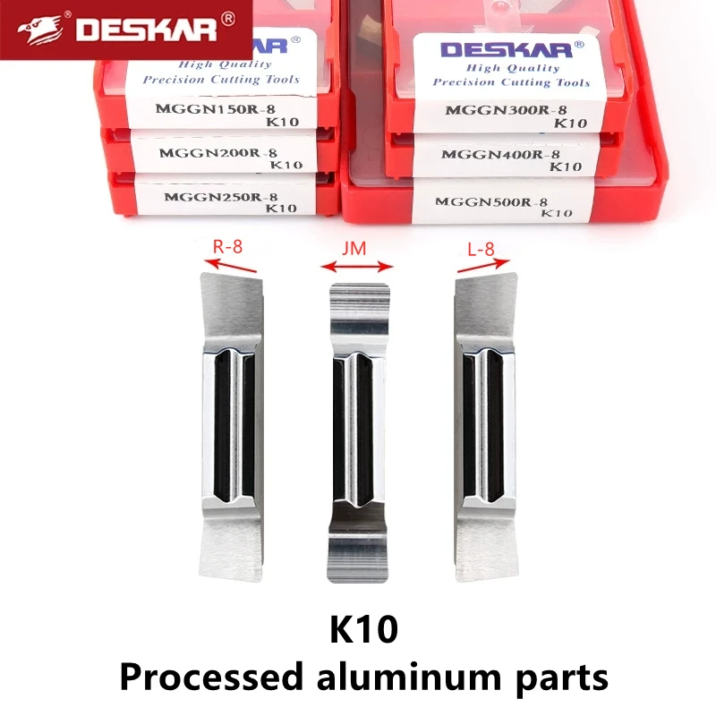 

Deskar Original Mggn150 Mggn200 Mggn250 Mggn300 Mggn400 Mggn500 R-8 L-8 Jm K10 Slotting Turning Tools Grooving Carbide Blades