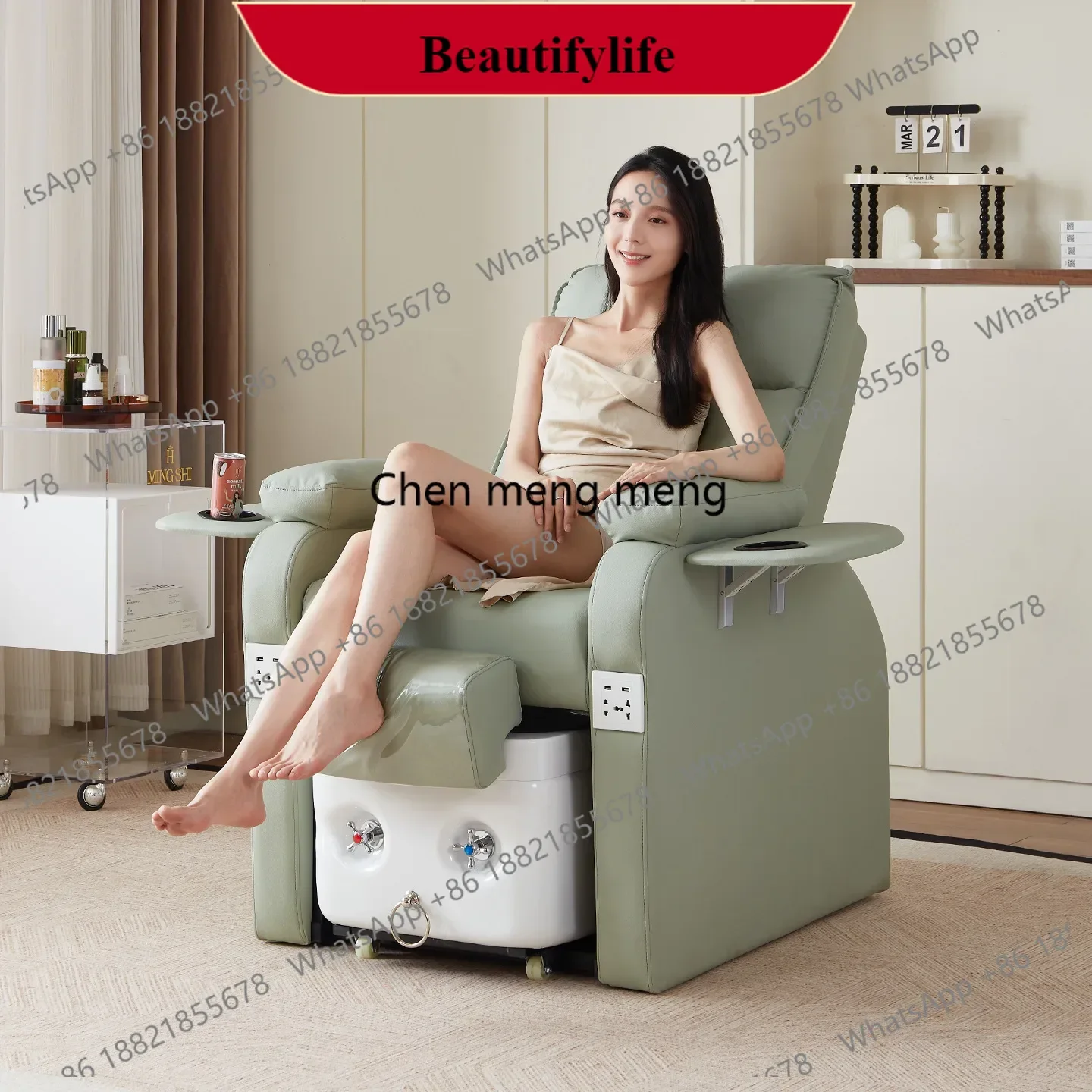 

M138Nail art foot bath sofa electric beauty salon special multi-functional foot massage chair
