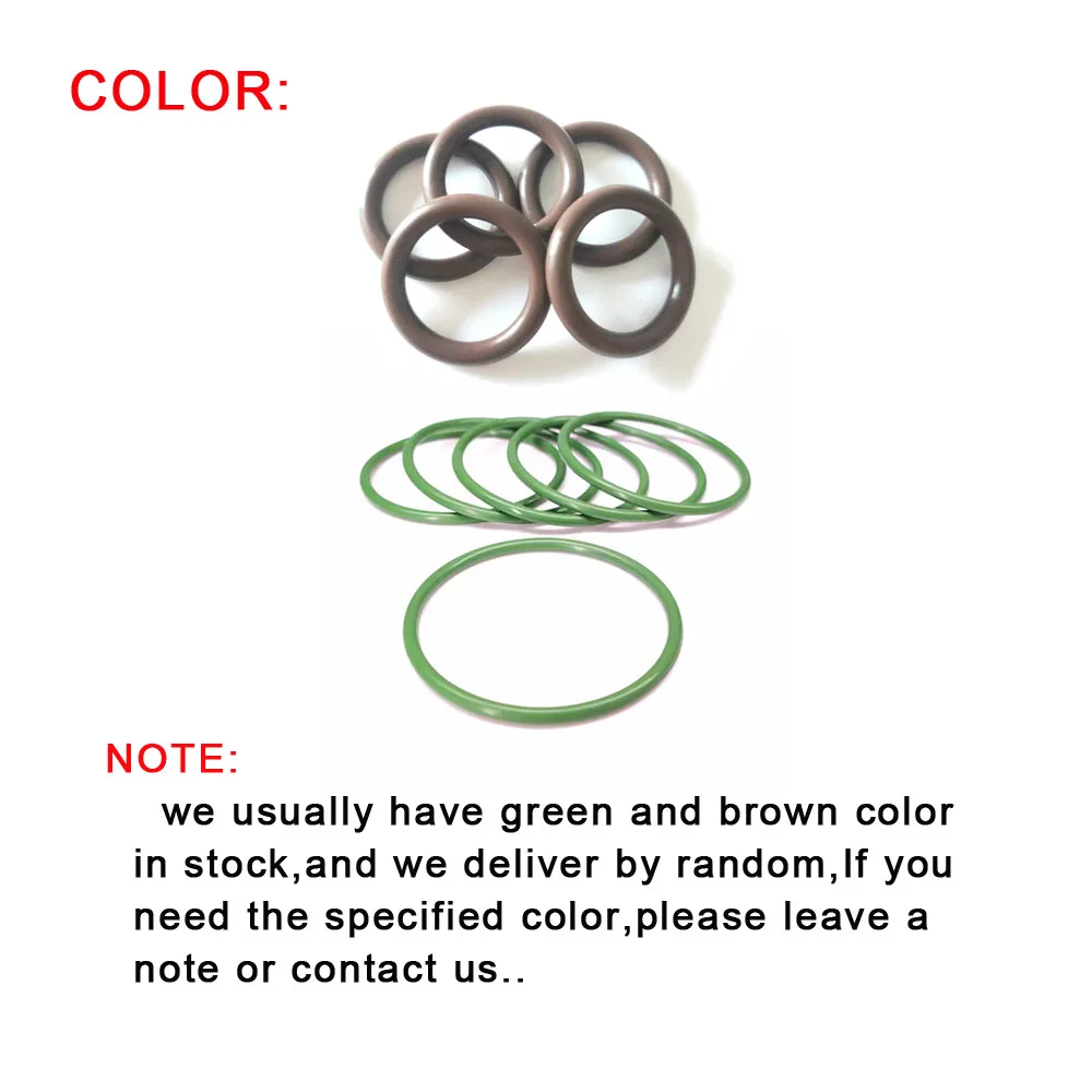 Thickness CS 1.9mm FKM O-Ring Seal Gasket Outer Diameter OD 5mm~130mm Fluorine Rubber Washer Oil Seal Rings