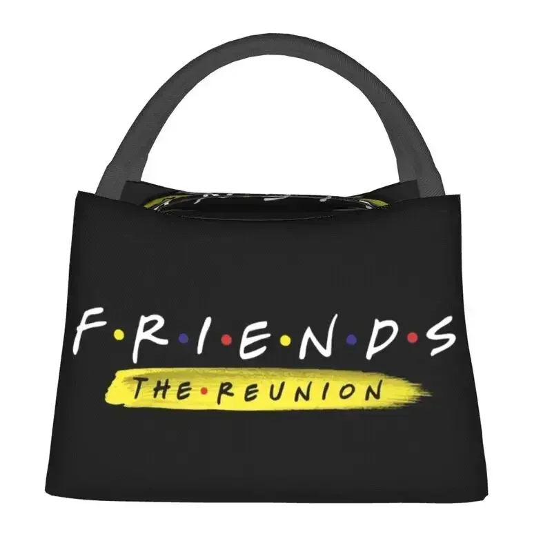 Friends Reunion Insulated Lunch Tote Bag for Women Comic TV Show Resuable Cooler Thermal Food Lunch Box Outdoor Camping Travel