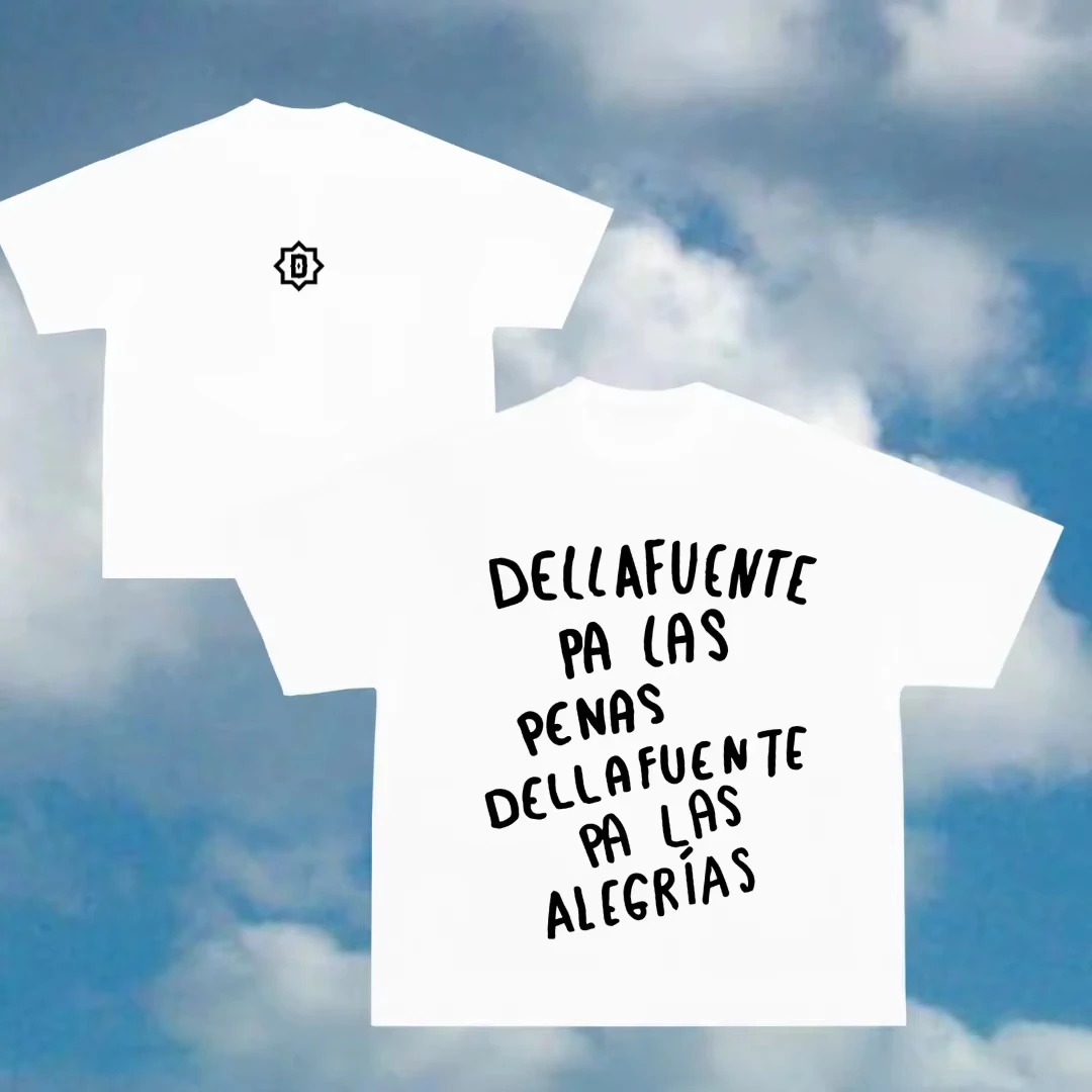 2026 New Cool Hot Rapper Dellafuente Pa Las Penas Dellafuente Pa Las Alegrías T Shirts Men Women Vintage Casual High Q