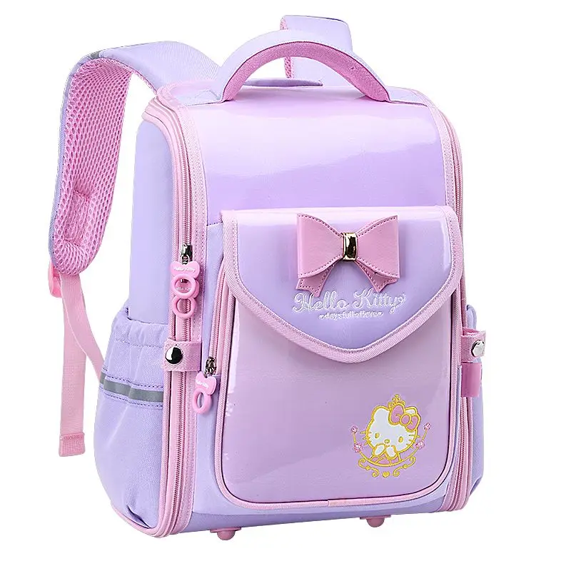 

Sanrio School Backpack for Girl Kawaii Hello Kitty School Bag Large Capacity Waterproof Protect The Spine Luxury Designer