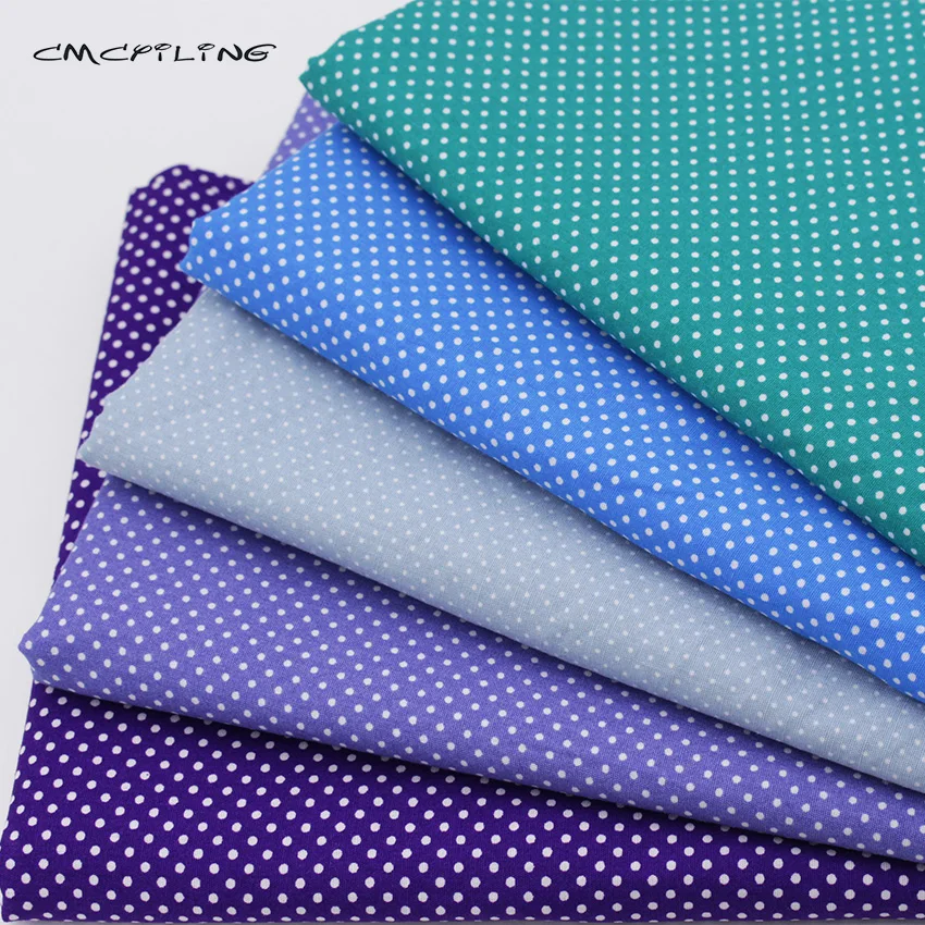 Picture 5: CMCYILING Multicolored Dot Cotton Fabric  For Baby&Child Quilting Sewing  Material Printed Cloth