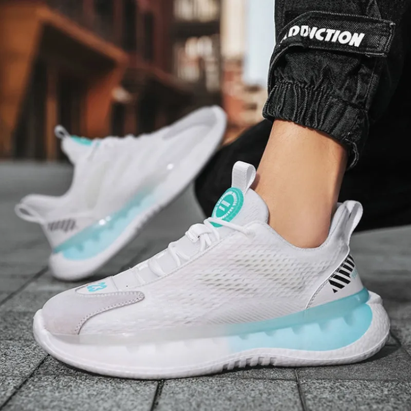 Casual Running Sneakers Male Outdoor Sports Men Shoes Fashion Fitness Trainers Walking Platform Sneaker Thick Sole Elevator Shoe