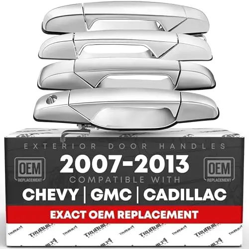 

Наружная дверная ручка для грузовиков Chevy и GMC 2007-2014 годов выпуска - подходит для Avalanche, Silverado, Suburban, Tahoe, Sierra, Yukon XL