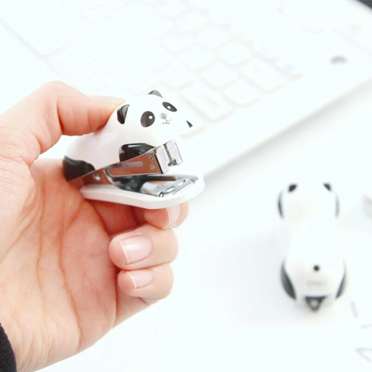 Cute Little Animals Panda Stapler Set Escolar Papelaria School Office Supply Student Prize Birthday Gift