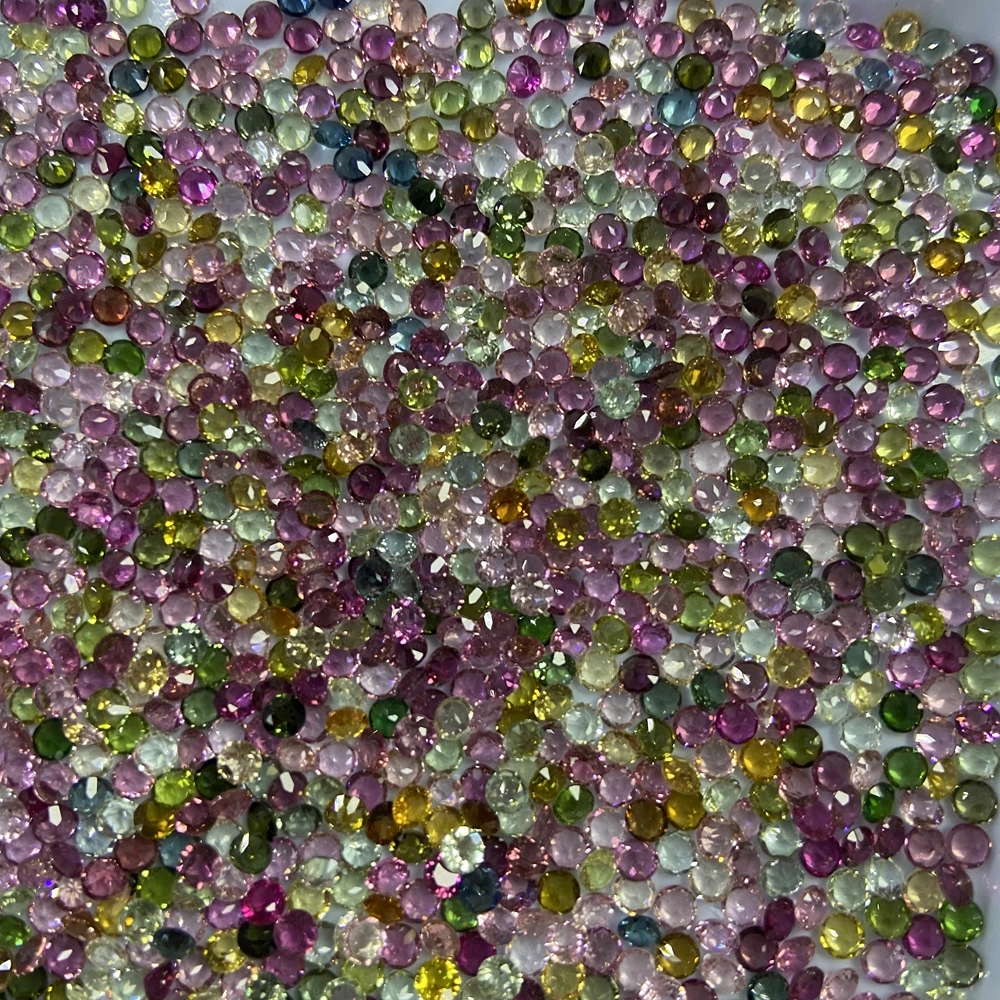 150 قطعة 1 حقيبة جودة 0.8-3 مللي متر الحجر الأصلي 100% التورمالين الطبيعي أحجار كريمة مفكوكة #4