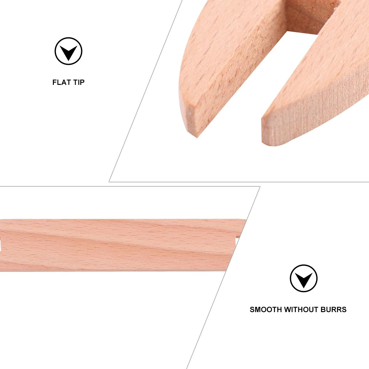 

Beginners Weaving Tool Shuttle Scarves Bamboo Handicraft Manual Wooden Shuttles for