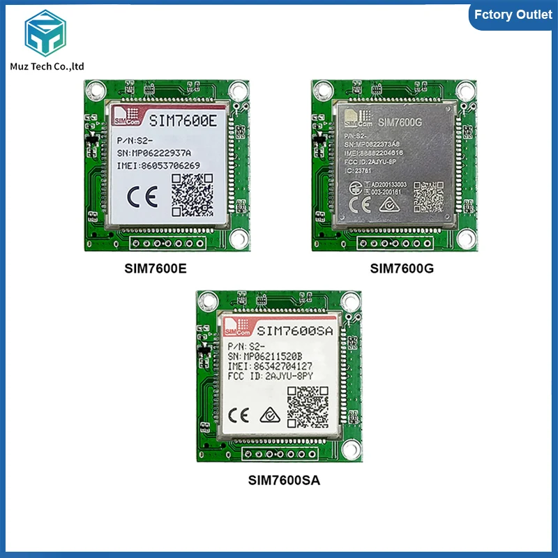 SIM7600E SIM7600G SIM7600SA Development Core Board SIMCOM 4G LTE CAT1 Module Support GNSS USB/TTL Modem With Antenna Breakout Ki