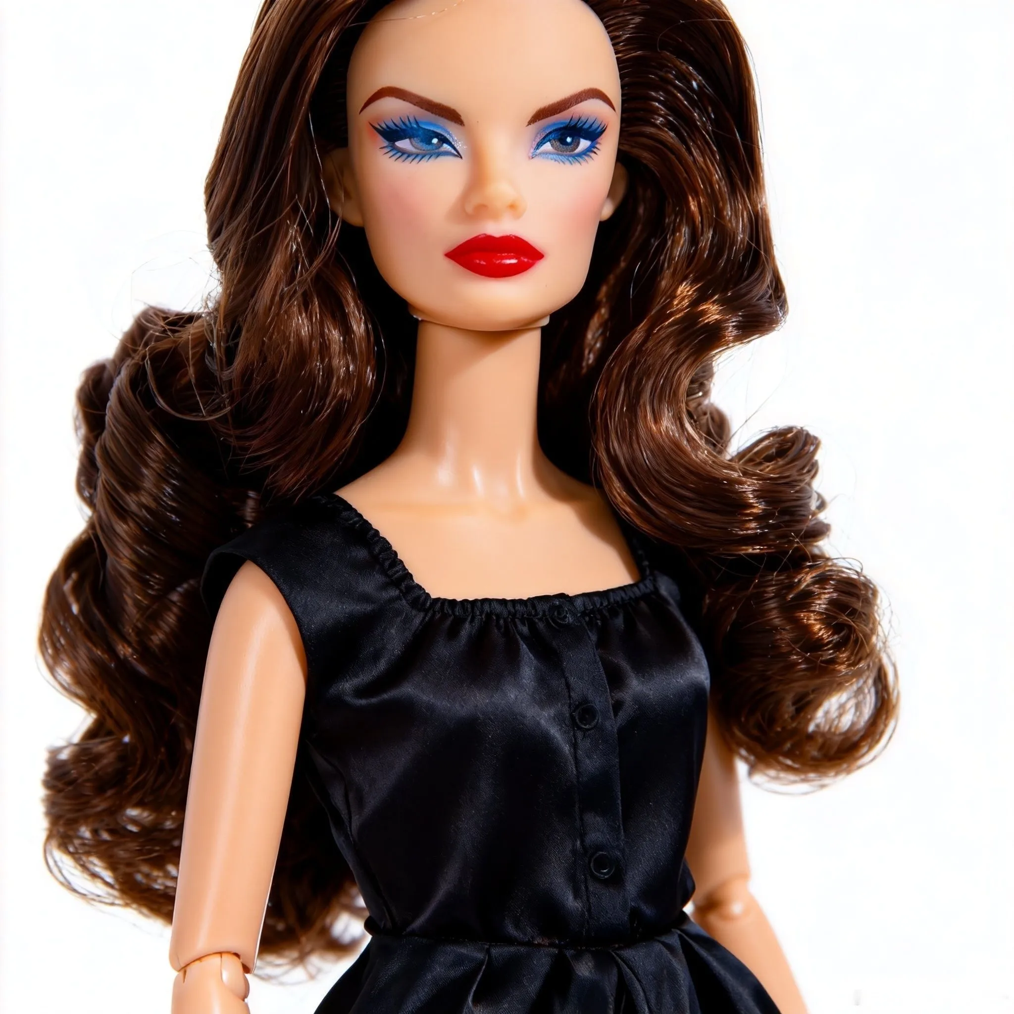 12.6inch Realistic Collectible BJD Doll - Fashion Model Ball Jointed Doll with 12 Joints for DIY Crafting (No Clothing