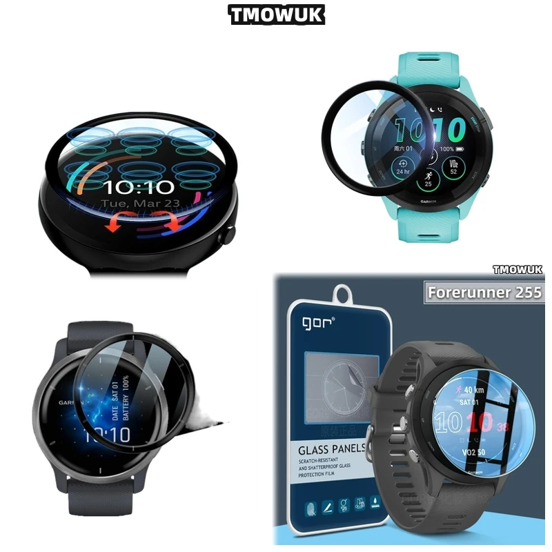 

For Garmin Forerunner 57 945 955 965 970 42mm 47mm PMMA Screen Film Anti - Scratch Full Cover 3D Curved